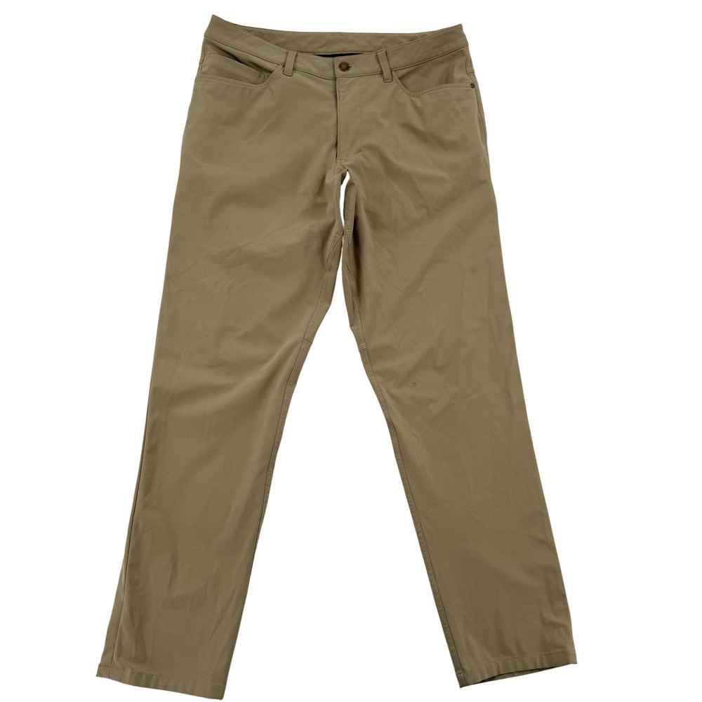 Lululemon ABC Pant Classic Warpstreme Tan Khaki 32x30 LM5583S Stretch Pockets